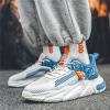 SPWAGYM Mens Running Tennis Walking Shoes Cushioning Mens Sneakers Workout Casual Sports Shoes for Men White Blue Size 8.5 view 2