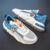 SPWAGYM Mens Running Tennis Walking Shoes Cushioning Mens Sneakers Workout Casual Sports Shoes for Men White Blue Size 8.5 view 3