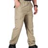 Mens Water Resistant Outdoor Tactical Pants Lightweight Cotton Work Hiking Pants Military Combat Cargo Trousers (Khaki,Large) view 1