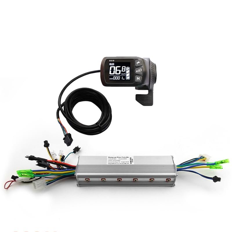 250W-350W Brushless Controller with LCD Panel Throttle for Dual Motor Drive Scooter Bike (GZ3, 48V 350W)