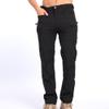 Men's Cargo Sweatpants Casual Joggers Hiking Pants Lightweight Workout Running Athletic Long Trousers with Pockets (Black,Large) view 2