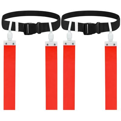 DkOvn Flag Football Belt, 2pcs Adjustable Flag Football Belt with Belt and Flags, for Youths, Adults