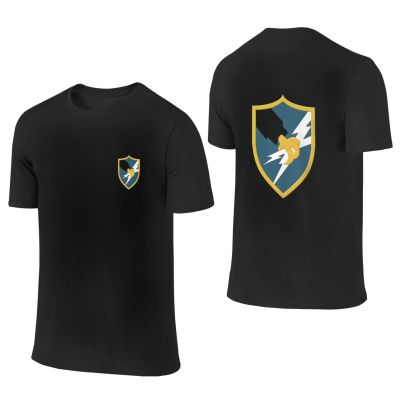 WOLEN US Army Security Agency Men's T-Shirt Casual Short Sleeved T-Shirt, 6X-Large, Black