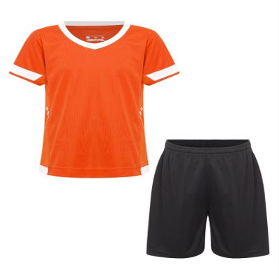 Fldy Boys Soccer Sports Training Uniforms Kids Youth Athletic Football Soccer Jersey Shirt and Shorts Kit D 5-6 Years
