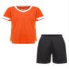 Fldy Boys Soccer Sports Training Uniforms Kids Youth Athletic Football Soccer Jersey Shirt and Shorts Kit D 5-6 Years view 1