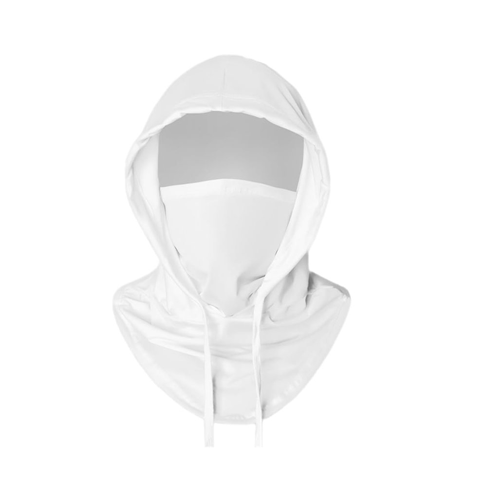 Balaclava Ski Face Mask Sun UV Protection Hood Breathable Full Head Mask Face Cover for Men Women Cycling Skiing Fishing White