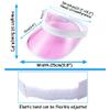 12 Pack Women Sun Visors Hat UV Protection Cute Candy Clear Outdoor Beach Sports Golf Party Cap (Mixed Color C-12pcs) view 2