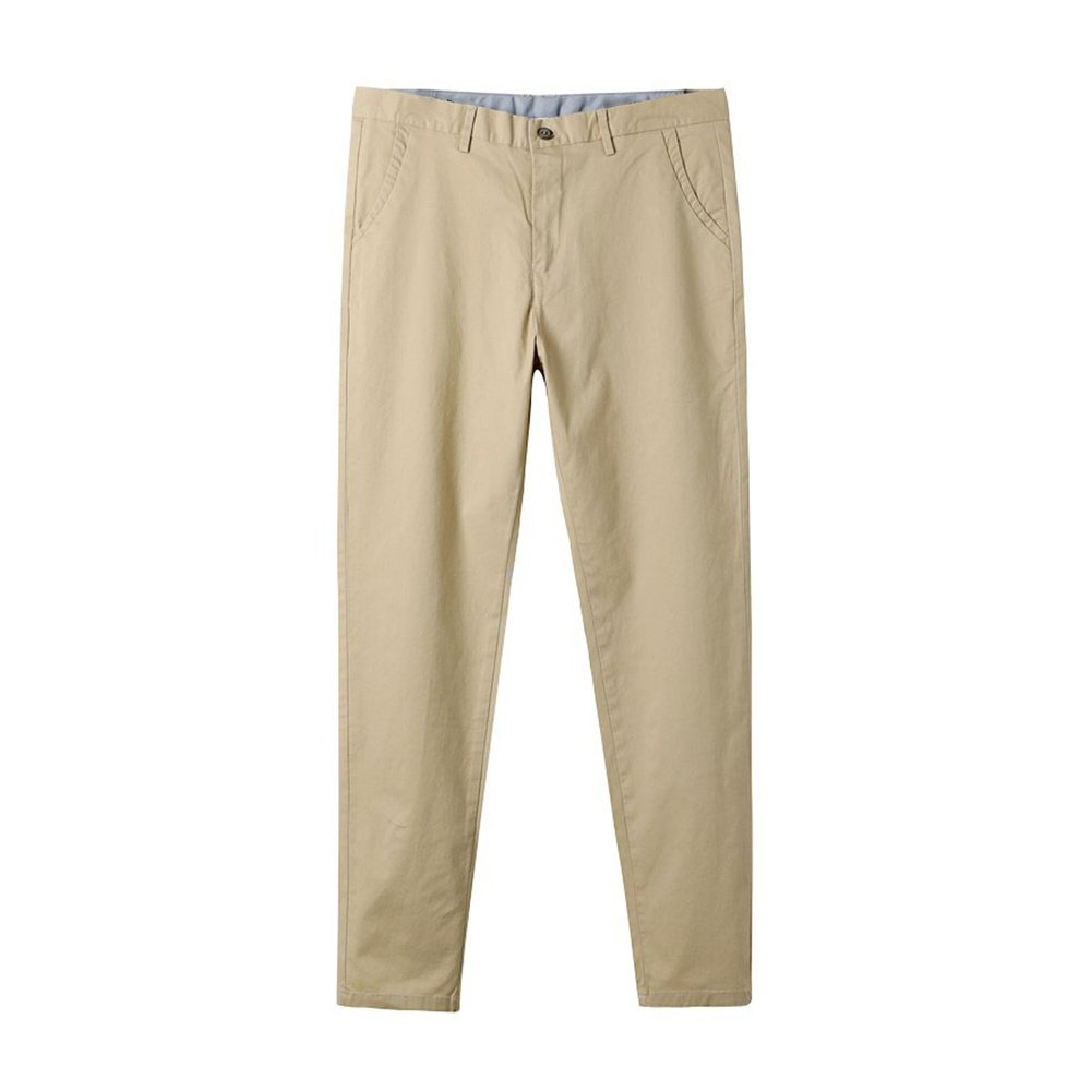 Maiyifu-GJ Men's Stretch Joggers Pants Slim Fit Lightweight Athletic Sweatpants Elastic Waist Hiking Trousers with Pockets (Khaki,38)