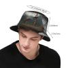 Unisex Vikings Boat Print Bucket Hat,Summer Beach Sun Hat,Foldable Fishing Hat for Men Women Teens view 3