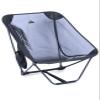 iClimb Low Ultralight Compact Camping Folding Chair with Side Pocket and Carry Bag (Black Mesh) view 1