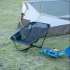 iClimb Low Ultralight Compact Camping Folding Chair with Side Pocket and Carry Bag (Black Mesh) view 2