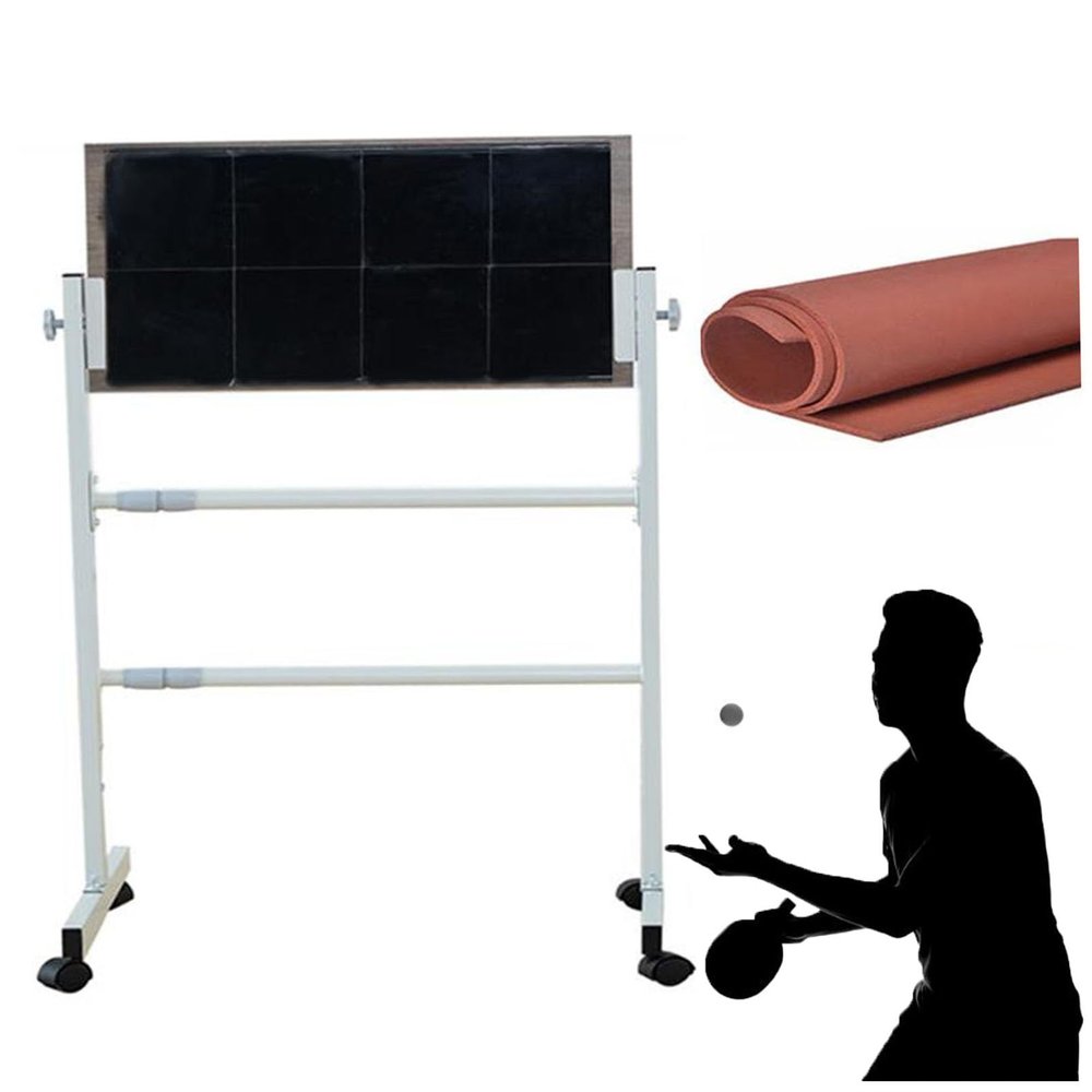 XLTFUC Table Tennis Rebound Board,Professional Table Tennis Return Board,Indoor Training Equipment with Adjustable Caster Wheels,Suitable for Home Gyms and Schools