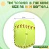 Arrowbash 1 Pack Softball Pitching and Throwing Spin Trainer 12 Inch Softball Training Equipment Pitcher Overhand Thrower Training Aid Leather Ball with Raised Stitched Seams for Softball Practice view 3