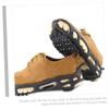 LIFKOME Non-Slip Hiking Boot Covers Ice Gripper Crampons for Men Women Boys and Girls of Shoes Crampons view 3