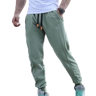Maiyifu-GJ Men's Slim Fit Joggers Pants Gym Running Bodybuilding Athletic Sweatpants Fashion Hiking Trousers Streetwear (Green,Large)
