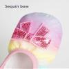 Ballet Shoes for Girls Kids Cute Rainbow Glitter Split Sole Ballet Slippers view 3