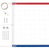 YUXUXU Professional Volleyball Net Outdoor Heavy Duty, All Weather Enhanced, Extended Stainless Steel Cable, Extra Thick Borders, Indoor Outdoor Volleyball Net- 32x3FT, Red Whie and Blue (Net Only) view 1