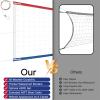 YUXUXU Professional Volleyball Net Outdoor Heavy Duty, All Weather Enhanced, Extended Stainless Steel Cable, Extra Thick Borders, Indoor Outdoor Volleyball Net- 32x3FT, Red Whie and Blue (Net Only) view 2