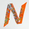 JERLA 100% Mulberry silk Scarf handbag wrap Tie Bundle Hair Ribbon Neckerchief Scarf for women men view 2