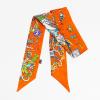 JERLA 100% Mulberry silk Scarf handbag wrap Tie Bundle Hair Ribbon Neckerchief Scarf for women men view 3
