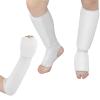 Cozypower 2 Pairs Taekwondo Kids Shin Instep Guard and Fist Forearm Sparring White Foot Protective Gear Protector Hand Padded Arm Sleeves for Sparring Martial Arts MMA Karate Muay Thai(Medium) view 1