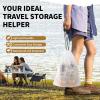 20 Pack Shoe Bags for Travel, 15.7" x 11.8" Clear Travel Shoe Bags for Packing, Large Waterproof Portable Drawstring Travel Shoe Storage Bag Travel Essentials Women for and Men view 3