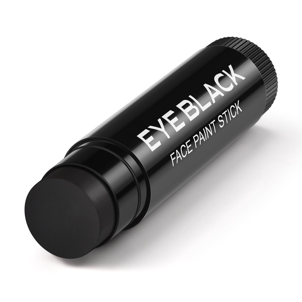 Wismee Baseball Eye Black, Anti-Glare Under Eye Sports Grease Stick for Baseball Softball Soccer Lacrosse Hockey Athletes Sports Training, Sports Eye Black Stick (Black)