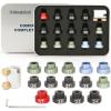 AltitudeCraft Bullet Comparator Kit with 14 Inserts, Universal Fit for .17 to .45 Calibers, Precision Reloading Supplies and Equipment and Gauge Tool with Tin Box, Anodized Aluminum view 1
