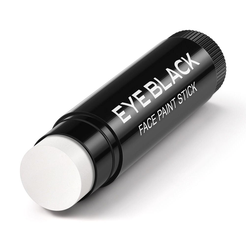 Wismee Baseball Eye Black, Anti-Glare Under Eye Sports Grease Stick for Baseball Softball Soccer Lacrosse Hockey Athletes Sports Training, Sports Eye Black Stick (White)