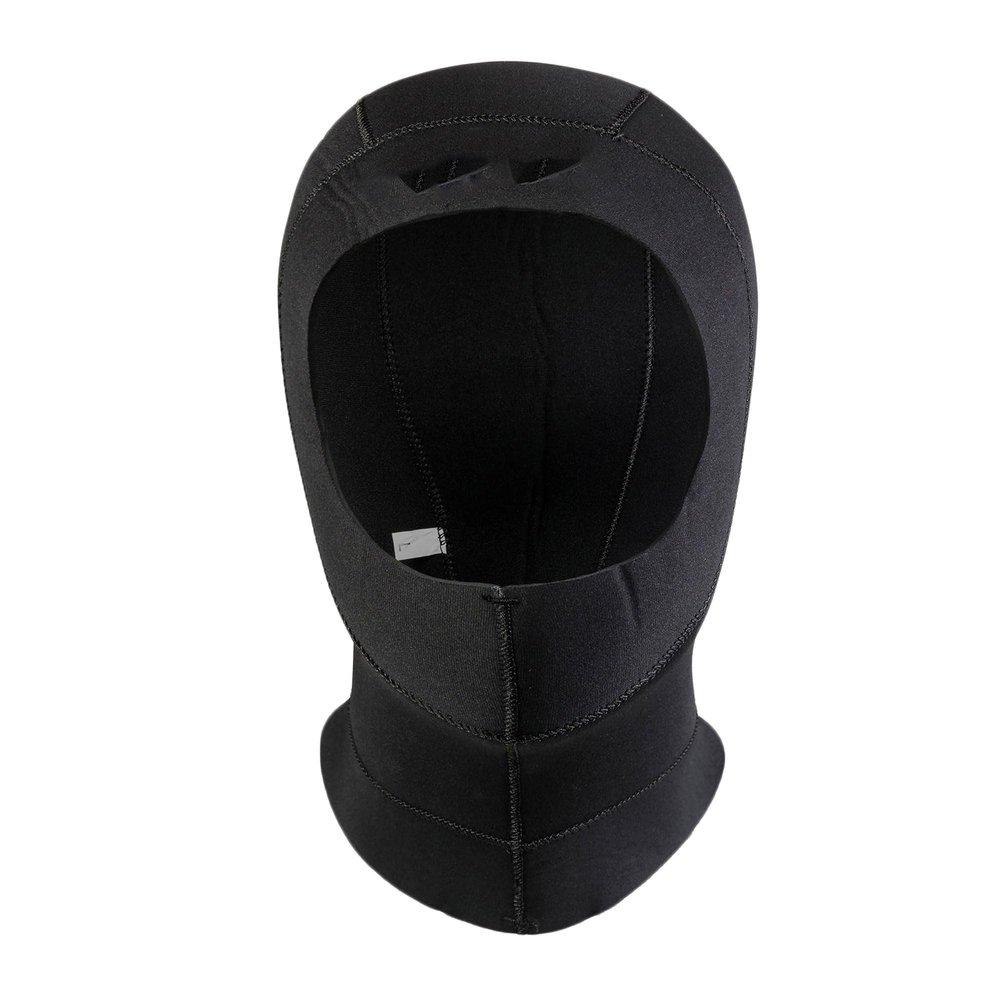 Bestgift Diving Headgear Men's and Women's 3mm Snorkeling Surfing Sunscreen Diving Swim Cap Black XL