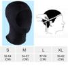 Bestgift Diving Headgear Men's and Women's 3mm Snorkeling Surfing Sunscreen Diving Swim Cap Black XL view 2