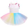 1/2 Birthday Girl Outfit, Infant Half Way to One Party Dress It's My Half Birthday Outfits Girls Princess Tutu Rainbow Tulle Romper Dresses 6 Months Photoshooting Summer Casual Colorful 3-6 Months view 3