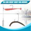 Drop Shot Fishing Hooks, 40pcs in-line Drop Shot Rig Hooks and Swivel Soft Plastic Worm Hooks High Carbon Steel Fishing Hooks for Bass, Perch Fishing Size 2/0, 3/0, 4/0 (3/0-40pcs) view 4