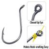 Dr.Fish 100 Pack Octopus Hooks Baitholder Fishing Hooks for Saltwater & Freshwater Live Bait Fishing, Bass Walleye Striper #6 view 4