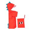 SIQITECHNO Kids Dinosaur Raincoat Hoodie for Boy Girl Windproof Waterproof Children Rain Poncho Cartoon Rain Jacket for 2-5 Years view 1