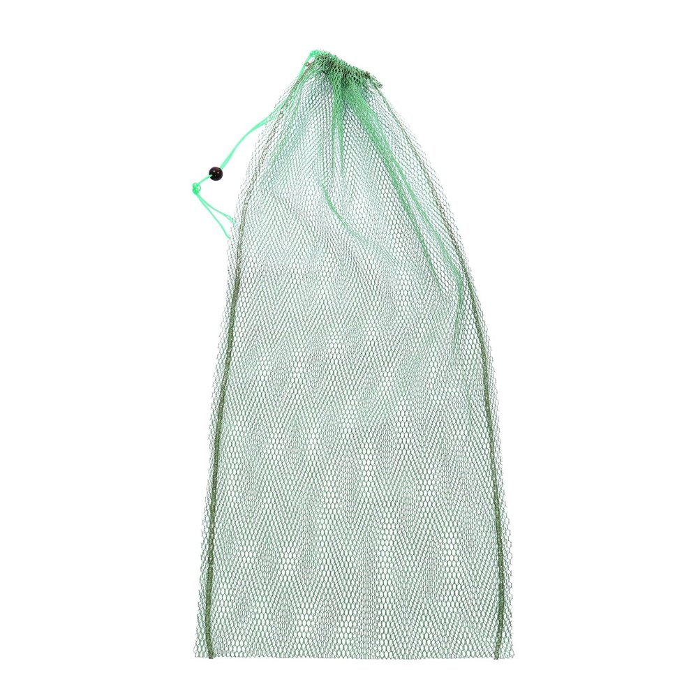 PATIKIL 39 Inch Fishing Net, Fish Catching Basket Rubber Coated Nylon Fishing Bait Mesh for Bait Storage Crayfish Minnows Shrimps, Green