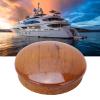 63.5mm/2.5in Marine Steering Wheel Center Cap Teak Wood Steering Wheel Center Cover Gloss Finish Marine Accessories for Yachts Boats view 3
