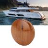 63.5mm/2.5in Marine Steering Wheel Center Cap Teak Wood Steering Wheel Center Cover Gloss Finish Marine Accessories for Yachts Boats view 4