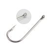 Fishing Hooks Round Nickel Big Ringed Sea Hook 100Pcs/Box Hooks for Jigging Carp Fishhook Fishing Tackle 10#-20# Fishing Tool Kit Fishing Supplies (Color : A, Size : N15) view 1