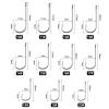 Fishing Hooks Round Nickel Big Ringed Sea Hook 100Pcs/Box Hooks for Jigging Carp Fishhook Fishing Tackle 10#-20# Fishing Tool Kit Fishing Supplies (Color : A, Size : N15) view 3