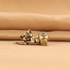 SHIDXIB 2Pcs Brass Lucky Pig Twelve Zodiac Cute Lying Pig Keychain Pendant Bag Pendant Small Copper Ornament view 4