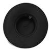 10CM Wide Brim Fedora Hat Classic Wool Felt Hats with Belt Panama Hat Black Formal Dress Hat view 4