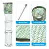 PATIKIL 59"x10" Fishing Cage Basket, Collapsible Fishing Bait Mesh Nylon Fish Keeping Net with Anchor Bolt for Bait Storage Crayfish Minnows Shrimps view 3