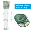 PATIKIL 59"x10" Fishing Cage Basket, Collapsible Fishing Bait Mesh Nylon Fish Keeping Net with Anchor Bolt for Bait Storage Crayfish Minnows Shrimps view 4
