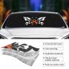 Leukemia Awareness Month Car Windshield Sunshade Foldable Windshield Visor for Most Car Sedan Truck SUV Car Windshield Visor Blocks Uv Rays and Heat view 4
