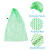 PATIKIL 30 Inch Fishing Net, Fish Catching Basket Rubber Coated Nylon Fishing Bait Mesh for Bait Storage Crayfish Minnows Shrimps, Fluorescent Green view 3