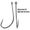 Dr.Fish 100 Pack Fly Hooks Streamer Stinger Wide Gap, Offset Saltwater Bass Fly Tying Hooks Wooly Bugger Clouser Minnow #10 view 4