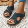 JYSwoshoe Orthopedic Sandals for Women,Arch Support Sandals for Women Summer Dressy Casual Summer Beach Slide Sandals Breathable Open Toe Wedge Sandals Comfortable Indoors Outdoors Slip On Slipper view 2