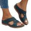 JYSwoshoe Orthopedic Sandals for Women,Arch Support Sandals for Women Summer Dressy Casual Summer Beach Slide Sandals Breathable Open Toe Wedge Sandals Comfortable Indoors Outdoors Slip On Slipper view 3