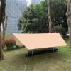ESJAYING Portable Tarp, Multifunctional Outdoor Camping Traveling Awning, Shelter Rain Tarp, Tent Footprint for Hiking, Backpacking, Hammock, Beach view 2